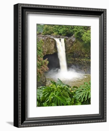 Wailuku River Rainbow Falls State Park on the Big Island, Hawaii-Michael DeFreitas-Framed Photographic Print