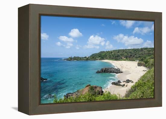 Waimea Bay Beach Park, North Shore, Oahu, Hawaii, United States of America, Pacific-Michael DeFreitas-Framed Premier Image Canvas