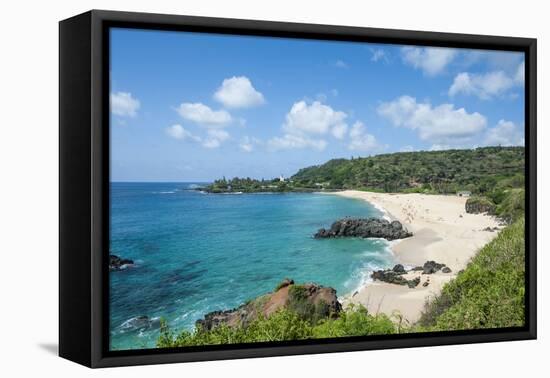 Waimea Bay Beach Park, North Shore, Oahu, Hawaii, United States of America, Pacific-Michael DeFreitas-Framed Premier Image Canvas