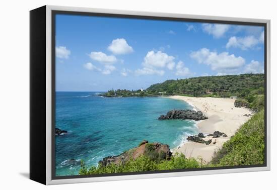 Waimea Bay Beach Park, North Shore, Oahu, Hawaii, United States of America, Pacific-Michael DeFreitas-Framed Premier Image Canvas