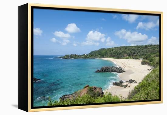Waimea Bay Beach Park, North Shore, Oahu, Hawaii, United States of America, Pacific-Michael DeFreitas-Framed Premier Image Canvas