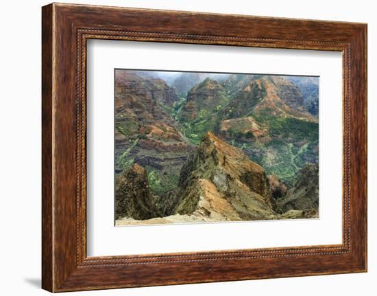 Waimea Canyon. Kauai. Hawaii. Usa-Tom Norring-Framed Photographic Print