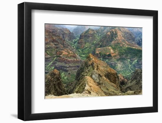 Waimea Canyon. Kauai. Hawaii. Usa-Tom Norring-Framed Photographic Print