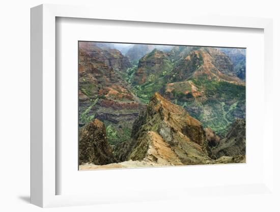 Waimea Canyon. Kauai. Hawaii. Usa-Tom Norring-Framed Photographic Print