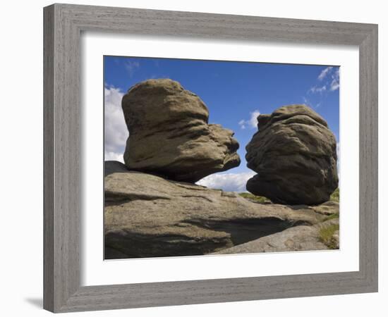 Wain Stones on Bleaklow Moor, Peak District National Park, Derbyshire, England-Neale Clarke-Framed Photographic Print