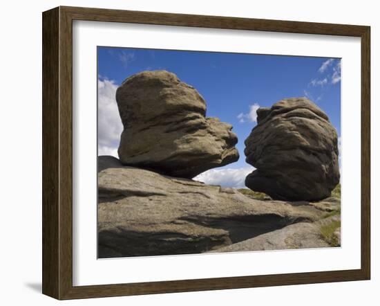 Wain Stones on Bleaklow Moor, Peak District National Park, Derbyshire, England-Neale Clarke-Framed Photographic Print