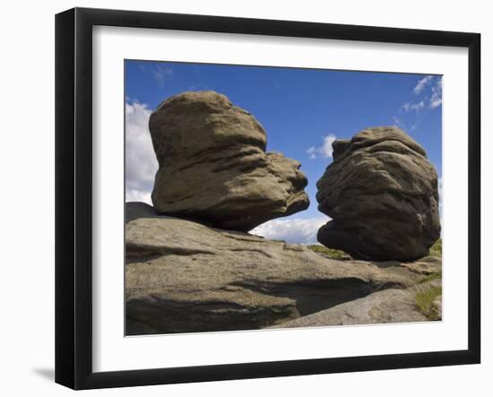 Wain Stones on Bleaklow Moor, Peak District National Park, Derbyshire, England-Neale Clarke-Framed Photographic Print