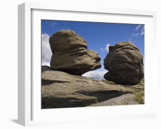 Wain Stones on Bleaklow Moor, Peak District National Park, Derbyshire, England-Neale Clarke-Framed Photographic Print