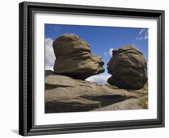 Wain Stones on Bleaklow Moor, Peak District National Park, Derbyshire, England-Neale Clarke-Framed Photographic Print