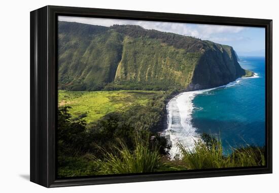 Waipio Valley, Big Island, Hawaii-Mark A Johnson-Framed Premier Image Canvas