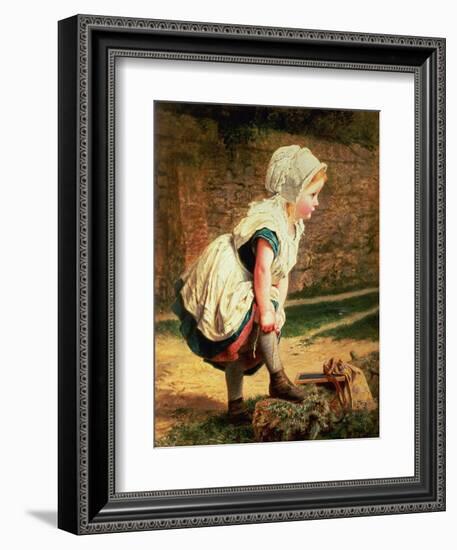 Wait for Me! (Returning Home from School)-Sophie Anderson-Framed Giclee Print