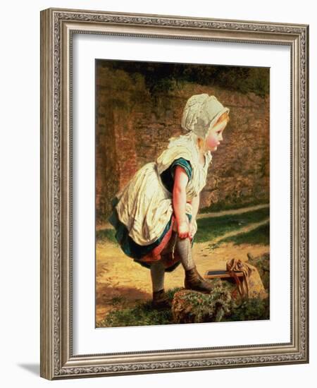 Wait for Me! (Returning Home from School)-Sophie Anderson-Framed Giclee Print