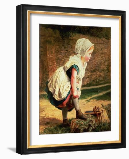 Wait for Me! (Returning Home from School)-Sophie Anderson-Framed Giclee Print