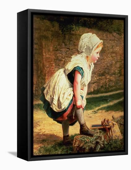 Wait for Me! (Returning Home from School)-Sophie Anderson-Framed Premier Image Canvas