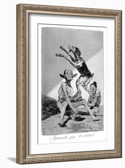 Wait Till You've Been Anointed, 1799-Francisco de Goya-Framed Giclee Print