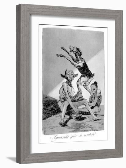 Wait Till You've Been Anointed, 1799-Francisco de Goya-Framed Giclee Print