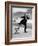 Waiter Rene Brequet with Tray of Cocktails as He Skates Around Serving Patrons at the Grand Hotel-Alfred Eisenstaedt-Framed Photographic Print