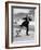 Waiter Rene Brequet with Tray of Cocktails as He Skates Around Serving Patrons at the Grand Hotel-Alfred Eisenstaedt-Framed Photographic Print