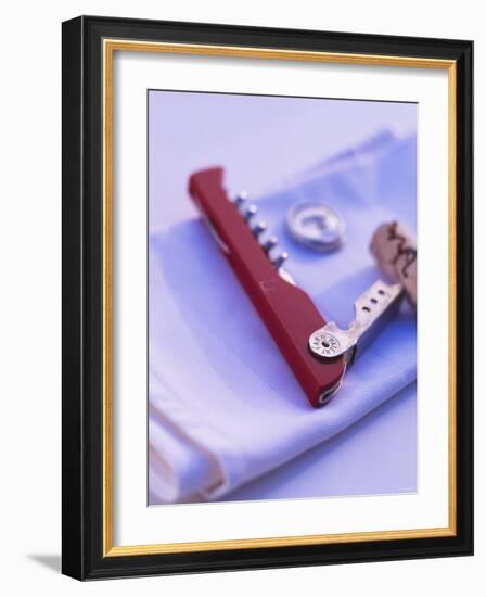 Waiter's Knife with Cork-Peter Medilek-Framed Photographic Print