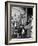 Waiter Using Espresso Machine in Restaurant at Cafe Partenopea-Fred Lyon-Framed Photographic Print