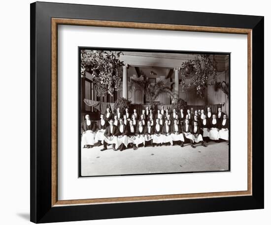Waiters at Hotel Delmonico, 1902-Byron Company-Framed Giclee Print