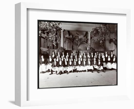 Waiters at Hotel Delmonico, 1902-Byron Company-Framed Giclee Print