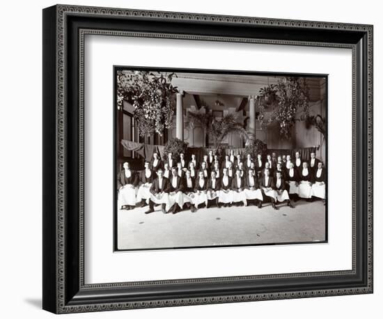 Waiters at Hotel Delmonico, 1902-Byron Company-Framed Giclee Print