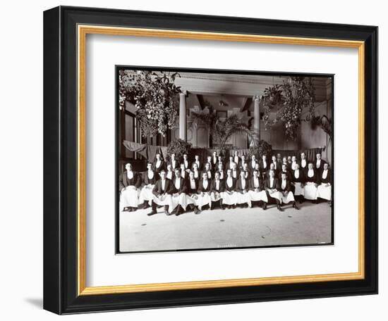 Waiters at Hotel Delmonico, 1902-Byron Company-Framed Giclee Print