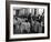 Waiters at the Grand Hotel Line Up at the Windows to Watch Sonja Henie Ice Skate Outside-Alfred Eisenstaedt-Framed Photographic Print