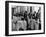 Waiters in the Grand Hotel Dining Room Lined Up at Window Watching Sonia Henie Ice Skating Outside-Alfred Eisenstaedt-Framed Photographic Print