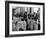 Waiters in the Grand Hotel Dining Room Lined Up at Window Watching Sonia Henie Ice Skating Outside-Alfred Eisenstaedt-Framed Photographic Print