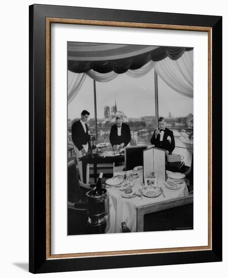 Waiters of Tour D'Argent Preparing For Customers-Eliot Elisofon-Framed Photographic Print