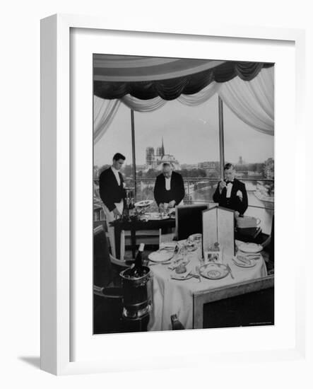 Waiters of Tour D'Argent Preparing For Customers-Eliot Elisofon-Framed Photographic Print
