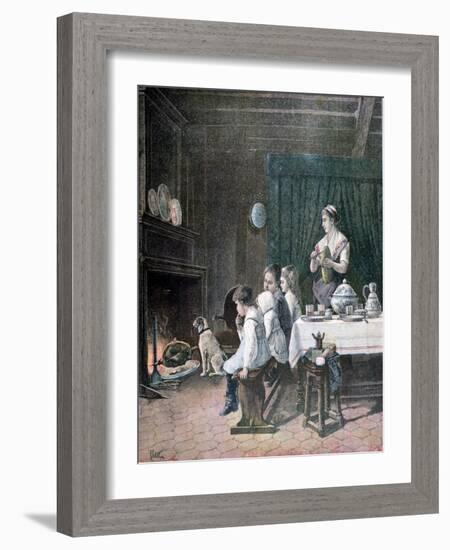 Waiting, 1890-F Meaulle-Framed Giclee Print