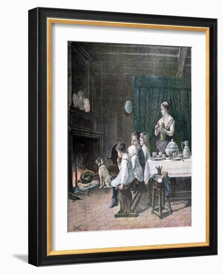 Waiting, 1890-F Meaulle-Framed Giclee Print