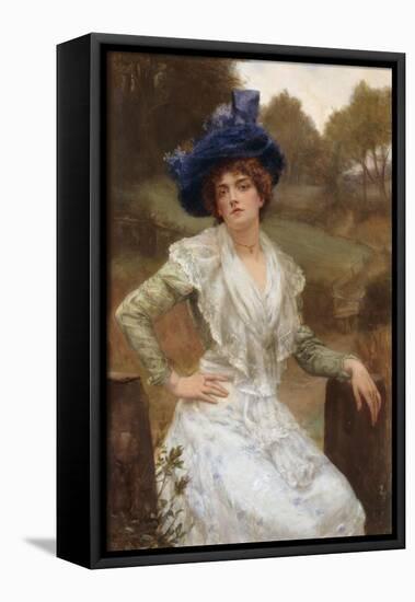Waiting, 1897-Reginald Arthur-Framed Premier Image Canvas