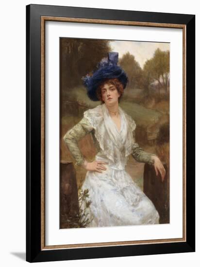 Waiting, 1897-Reginald Arthur-Framed Giclee Print