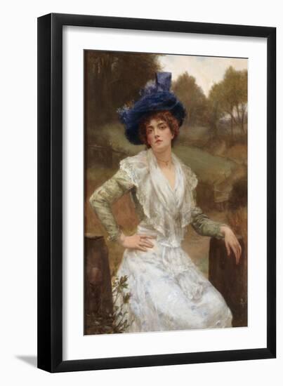 Waiting, 1897-Reginald Arthur-Framed Giclee Print