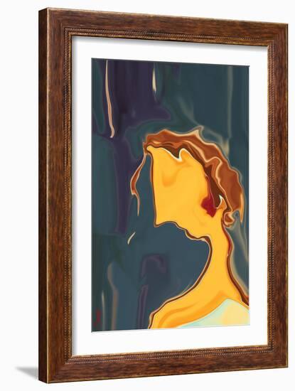 Waiting 5-Rabi Khan-Framed Art Print