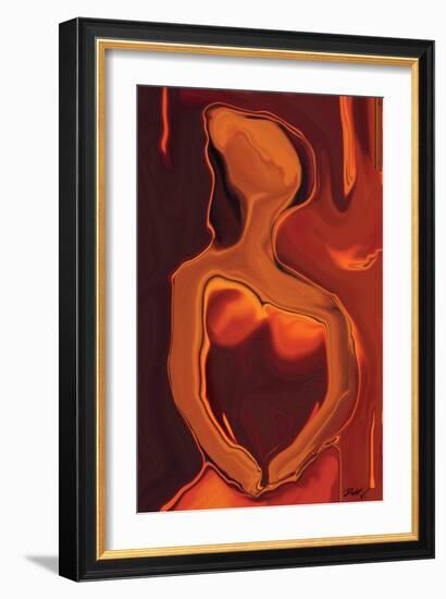 Waiting 6-Rabi Khan-Framed Art Print