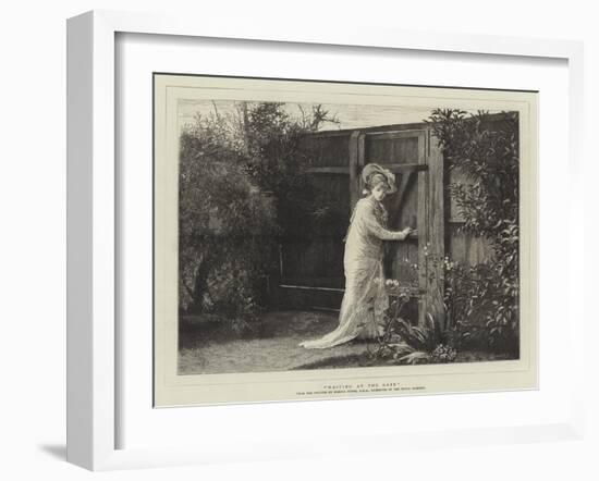 Waiting at the Gate-Marcus Stone-Framed Giclee Print