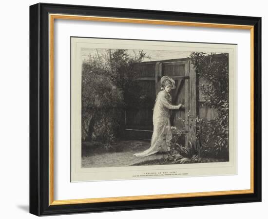 Waiting at the Gate-Marcus Stone-Framed Giclee Print