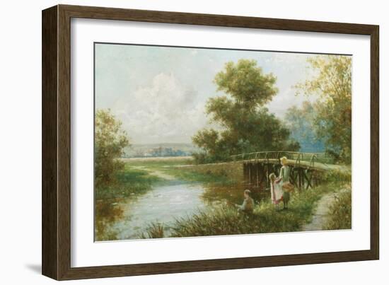 Waiting for a Nibble-Henry Martin-Framed Giclee Print