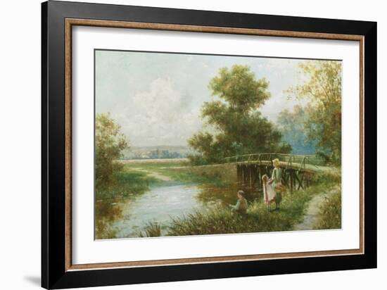 Waiting for a Nibble-Henry Martin-Framed Giclee Print