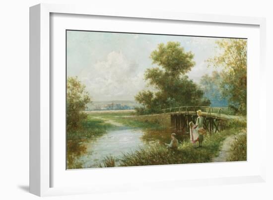 Waiting for a Nibble-Henry Martin-Framed Giclee Print