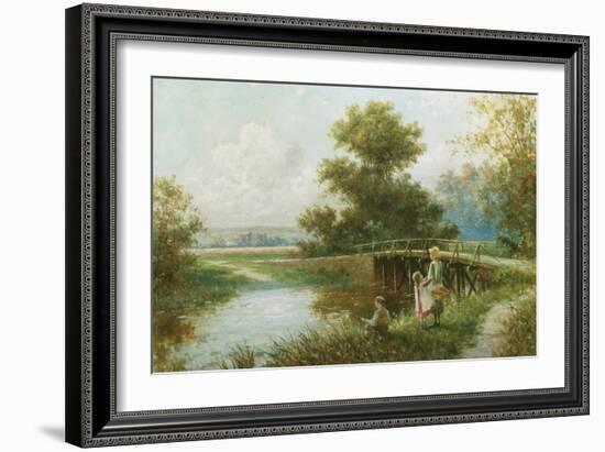 Waiting for a Nibble-Henry Martin-Framed Giclee Print