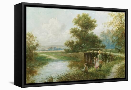 Waiting for a Nibble-Henry Martin-Framed Premier Image Canvas