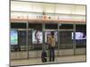 Waiting for a Train, Mass Transit Railway (Mtr), Hong Kong, China, Asia-Amanda Hall-Mounted Photographic Print