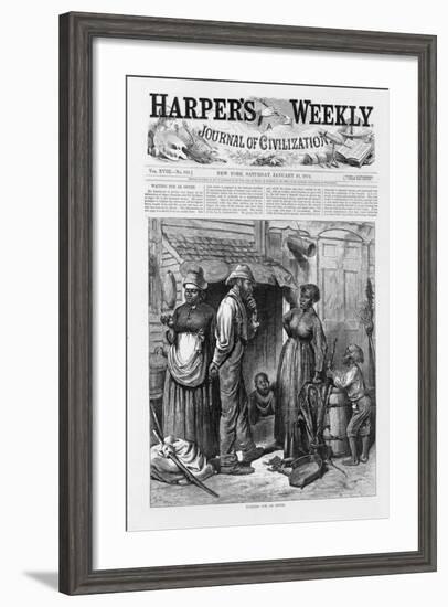 Waiting for an Offer, Pub. 1874-William Ludlow Sheppard-Framed Giclee Print