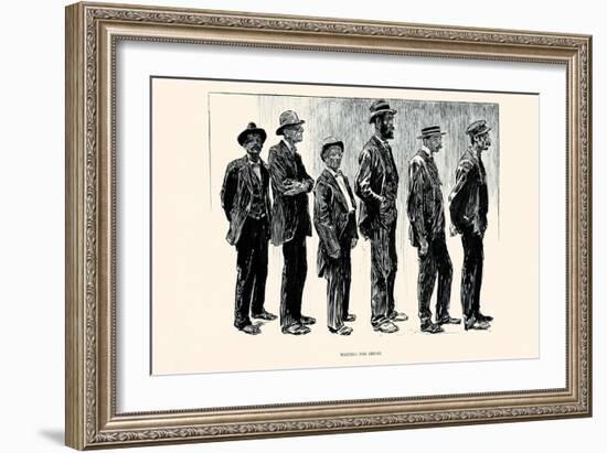 Waiting for Bread-Charles Dana Gibson-Framed Art Print